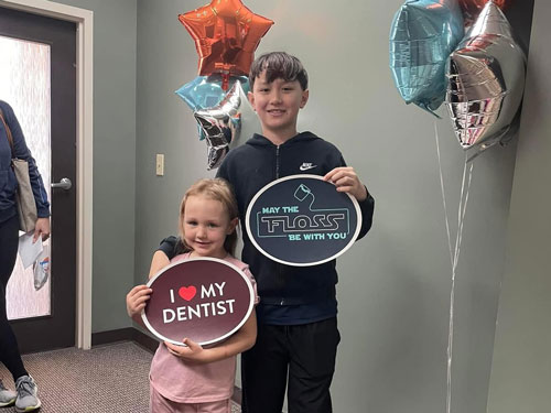 kids at dentist
